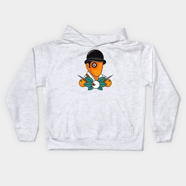 Alex Delarge Kids Hoodie by Woah_Jonny